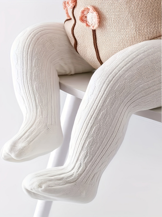 White Knit Leggings