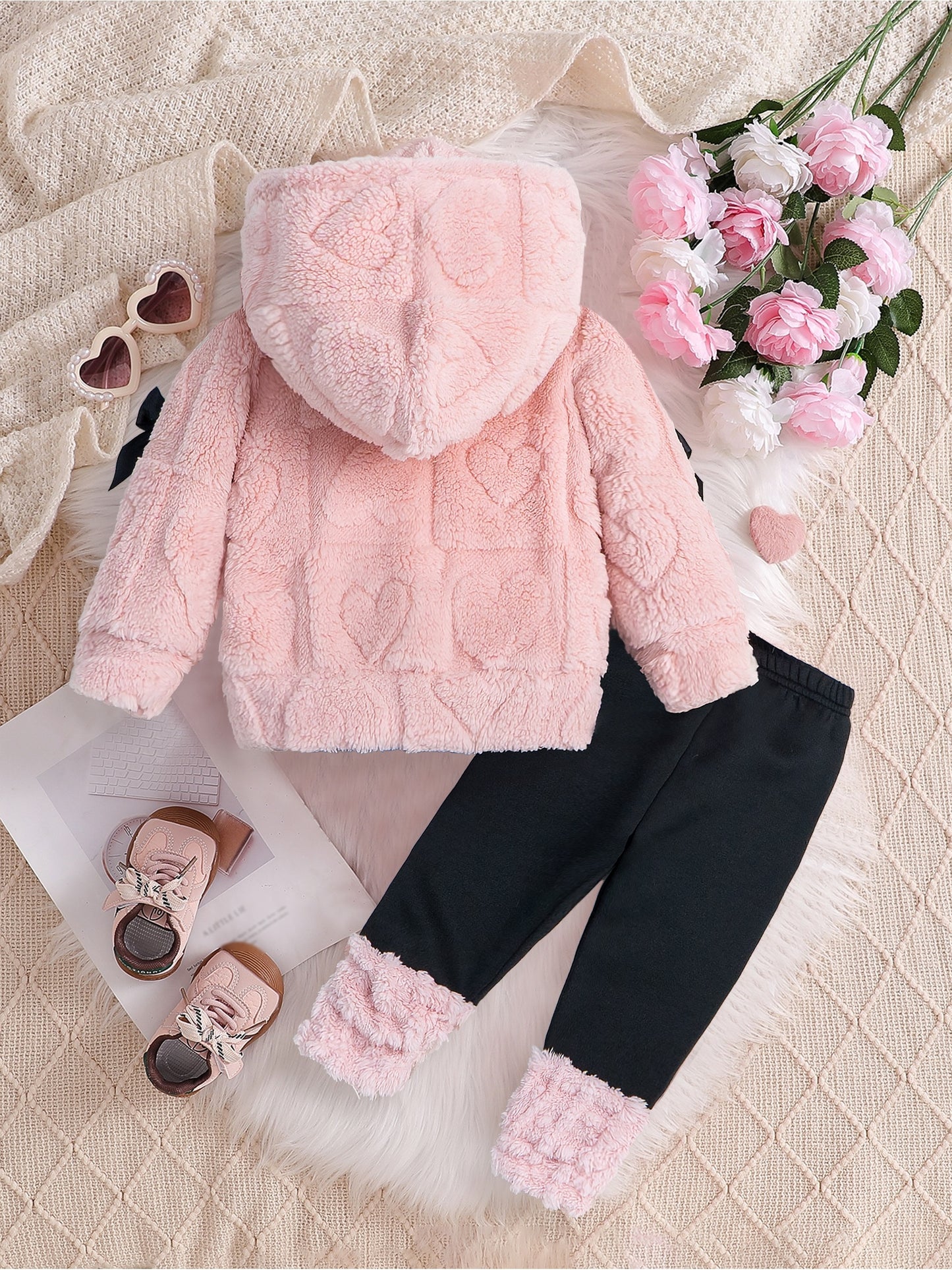 Cozy Bow Hooded Set