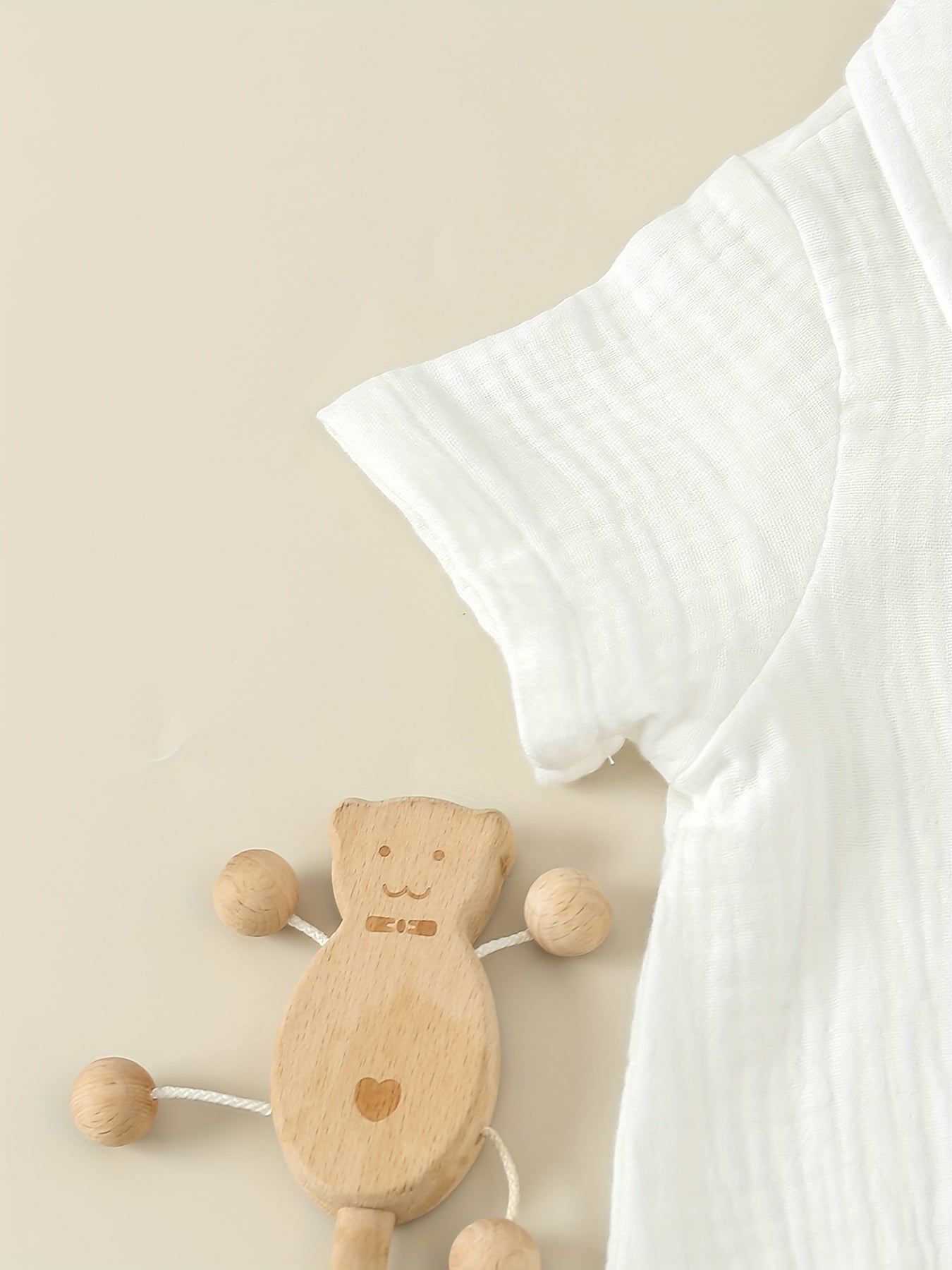 Body à manches courtes pour nouveau-né avec col, barboteuse boutonnée style vintage pour bébés, tenue de crawl confortable et respirante pour garçons et filles, barboteuse d'été facile style Ins pour bébé, pour l'extérieur