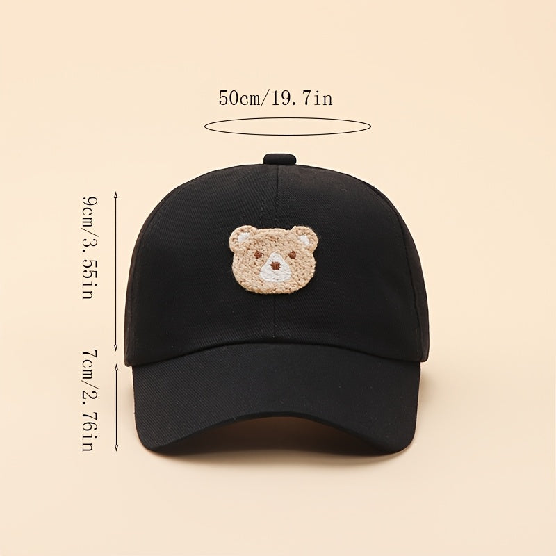 1 Casquette de Baseball Mignonne Ours pour Enfants - Chapeau de Solaire pour 1-3 Ans
