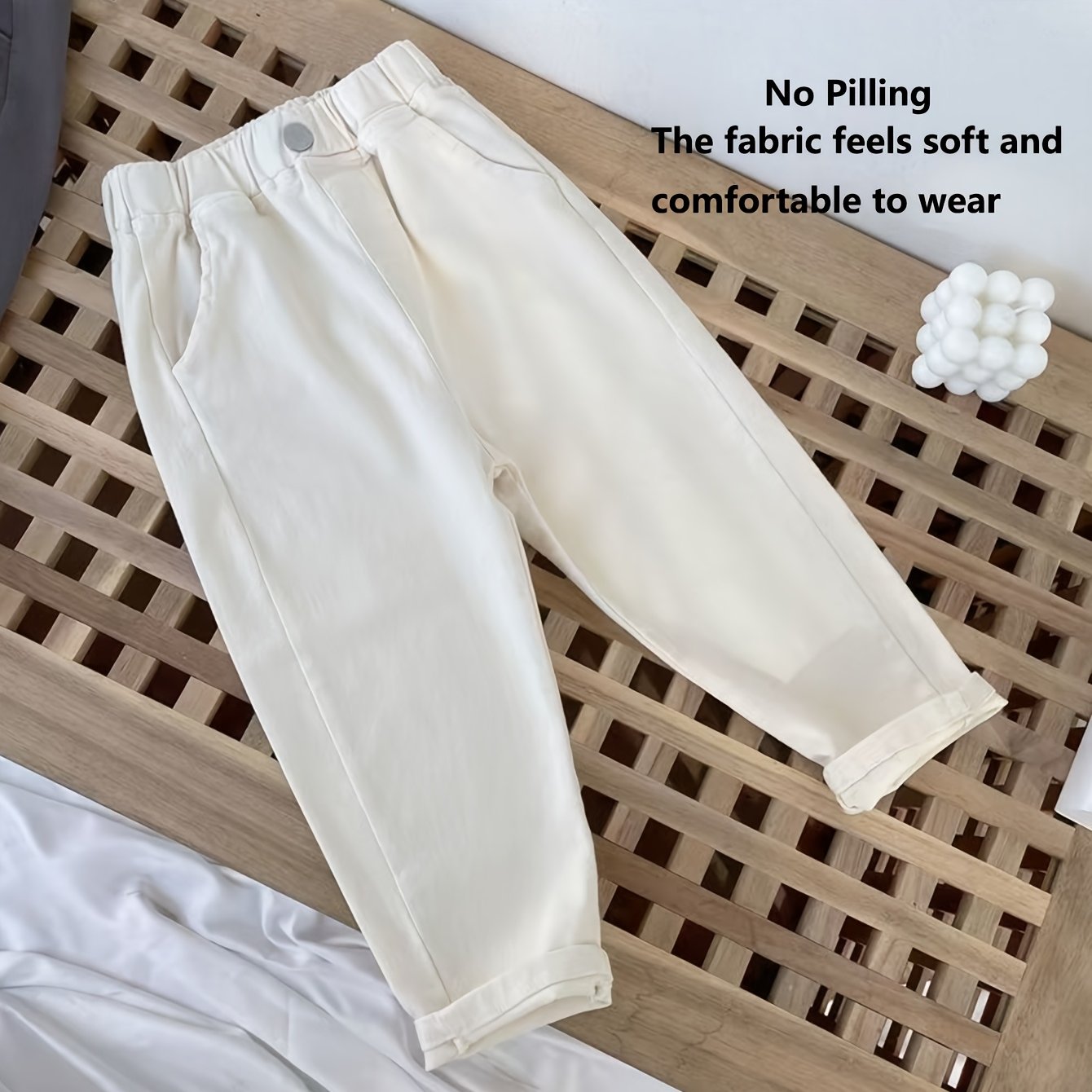 Pantalon Cargo Style Preppy Printemps Automne Garçons Pantalons Filés Filles Pantalons Bébé Pantalons Décontractés Style Printemps, pour l'Extérieur