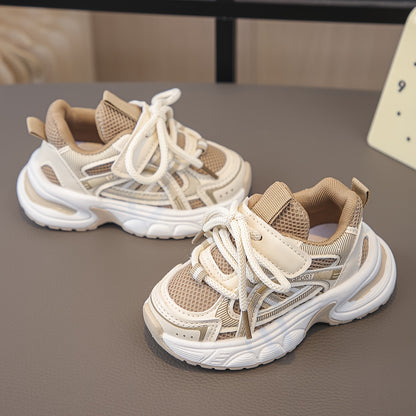 Chaussures de sport décontractées légères pour garçons, style mesh respirant, durables, adaptées au printemps et à l'automne