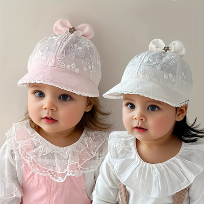 1 Chapeau de Pêcheur pour Bébé, Chapeau Seau  Solaire Printemps et Été, Design Mignon Léger et Respirant pour Filles, Idéal pour Voyages en Plein Air et Rassemblements, Convient aux Bébés de 6 à 24 Mois