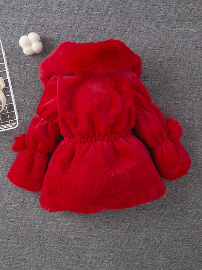Veste polaire épaisse et chaude à revers pour filles, mode automne-hiver, avec doublure douce - Veste épaisse et chaude à fermeture éclair intégrale, vêtement d'extérieur d'hiver confortable en polaire lavable en machine, convient pour un usage quotidien