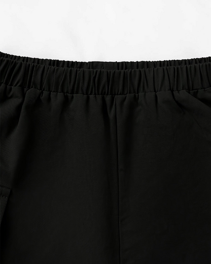 Pantalon noir en coton Le Cocon d'Or pour petite fille avec taille élastique confortable pour le printemps et l'automne