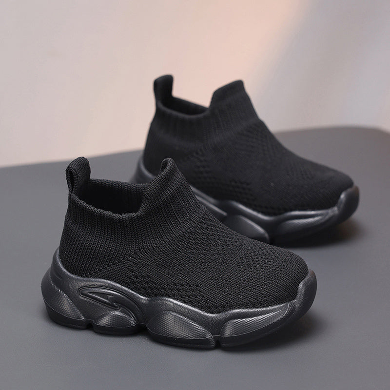 Nouvelles chaussures de marche tendance pour bébés, disponibles en plusieurs couleurs, adaptées aux enfants de moins de 14 ans. Fabriquées avec du tricot respirant, parfaites pour toutes les saisons, à porter au quotidien.