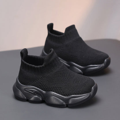 Nouvelles chaussures de marche tendance pour bébés, disponibles en plusieurs couleurs, adaptées aux enfants de moins de 14 ans. Fabriquées avec du tricot respirant, parfaites pour toutes les saisons, à porter au quotidien.