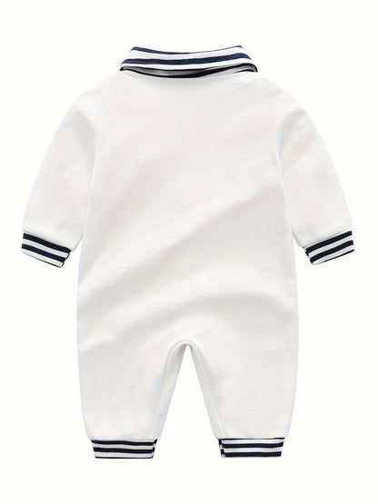 Vêtements pour Nouveau-né : Body Printemps/Automne Adorable pour Garçons - Barboteuse Mignonne, Idéal pour les Sorties en Extérieur