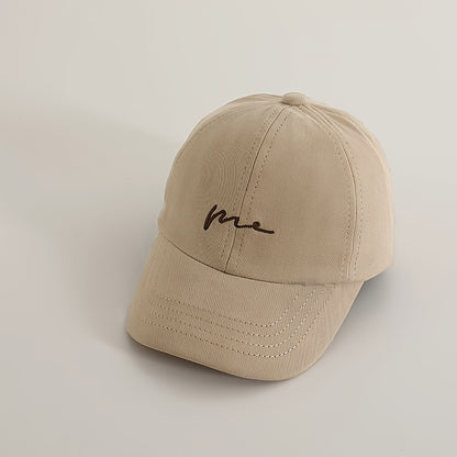Casquette de bébé Printemps Automne Style Fin Baseball Chapeau de soleil Décontracté Tous les tenues Brodé Casquette de baseball Mignon Chapeau de soleil pour tout-petits Convient pour les jeux quotidiens en plein air Anniversaire Convient pour 2-4 ans Ci