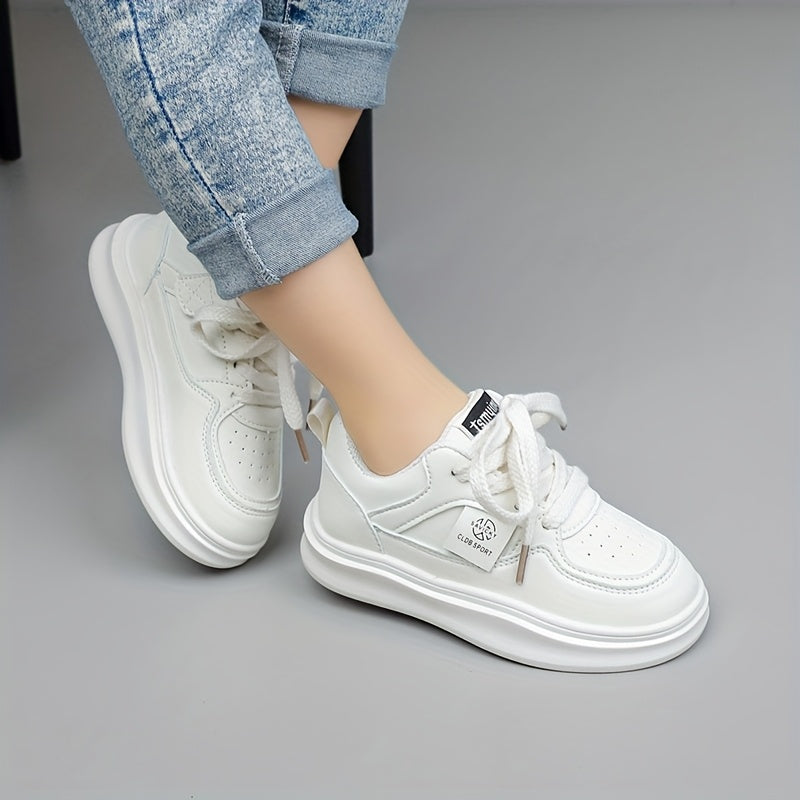 Chaussures de sport respirantes pour adolescents, chaussures basses unisexes décontractées avec une semelle en caoutchouc souple, parfaites pour les activités de plein air au printemps et en automne pour filles