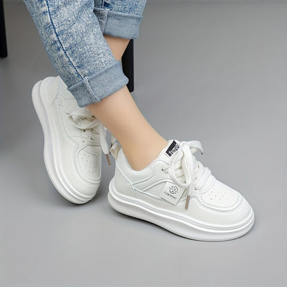 Chaussures de sport respirantes pour adolescents, chaussures basses unisexes décontractées avec une semelle en caoutchouc souple, parfaites pour les activités de plein air au printemps et en automne pour filles