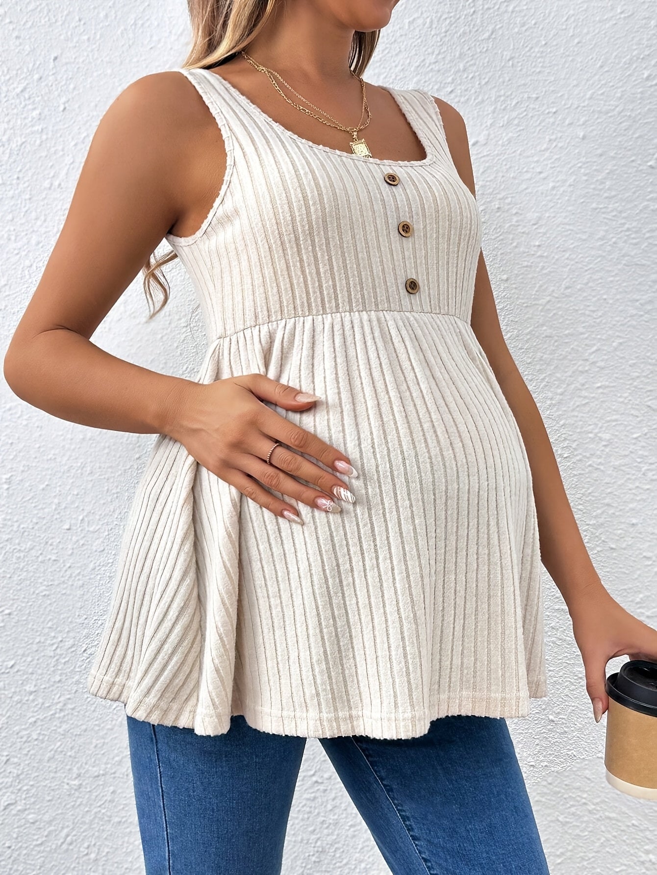 Débardeur long confortable pour femmes enceintes