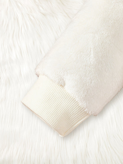 Ensemble deux pièces pour bébé garçon : Haut d'hiver en polaire à col rond et manches longues avec motif dinosaure mignon + Pantalon long décontracté à taille élastique, idéal pour les sorties en extérieur