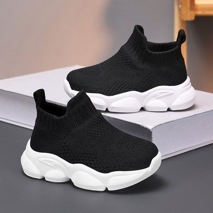 Nouvelles chaussures de marche tendance pour bébés, disponibles en plusieurs couleurs, adaptées aux enfants de moins de 14 ans. Fabriquées avec du tricot respirant, parfaites pour toutes les saisons, à porter au quotidien.