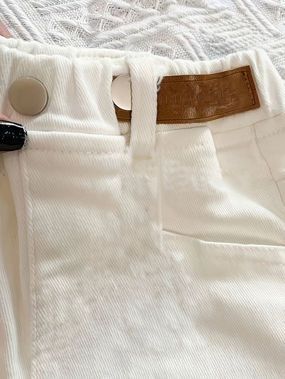 Pantalon décontracté blanc pour petits et moyens (les tailles sont plus grandes, veuillez vous référer au tableau des tailles pour passer une commande) Nouvelle version coréenne printemps-été de pantalons longs à la mode pour garçons et filles, pantalons