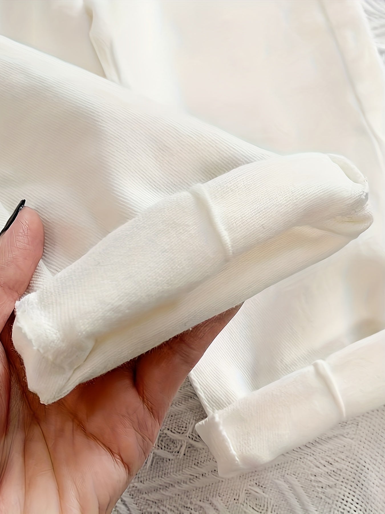Pantalon décontracté blanc pour petits et moyens (les tailles sont plus grandes, veuillez vous référer au tableau des tailles pour passer une commande) Nouvelle version coréenne printemps-été de pantalons longs à la mode pour garçons et filles, pantalons