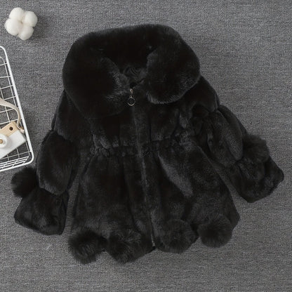 Veste polaire épaisse et chaude à revers pour filles, mode automne-hiver, avec doublure douce - Veste épaisse et chaude à fermeture éclair intégrale, vêtement d'extérieur d'hiver confortable en polaire lavable en machine, convient pour un usage quotidien