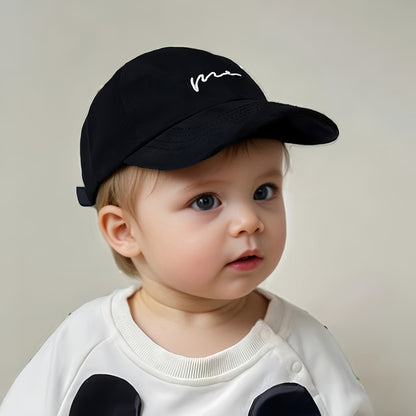 Casquette de bébé Printemps Automne Style Fin Baseball Chapeau de soleil Décontracté Tous les tenues Brodé Casquette de baseball Mignon Chapeau de soleil pour tout-petits Convient pour les jeux quotidiens en plein air Anniversaire Convient pour 2-4 ans Ci