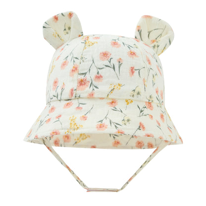 Chapeau de soleil d'été pour bébé 0-1 an, casquette pare-soleil pour bébé, chapeau de pêcheur, chapeau de soleil respirant pour nourrisson, chapeau de plage d'extérieur, 3-12 mois, garçons et filles, casquette décontractée imprimée