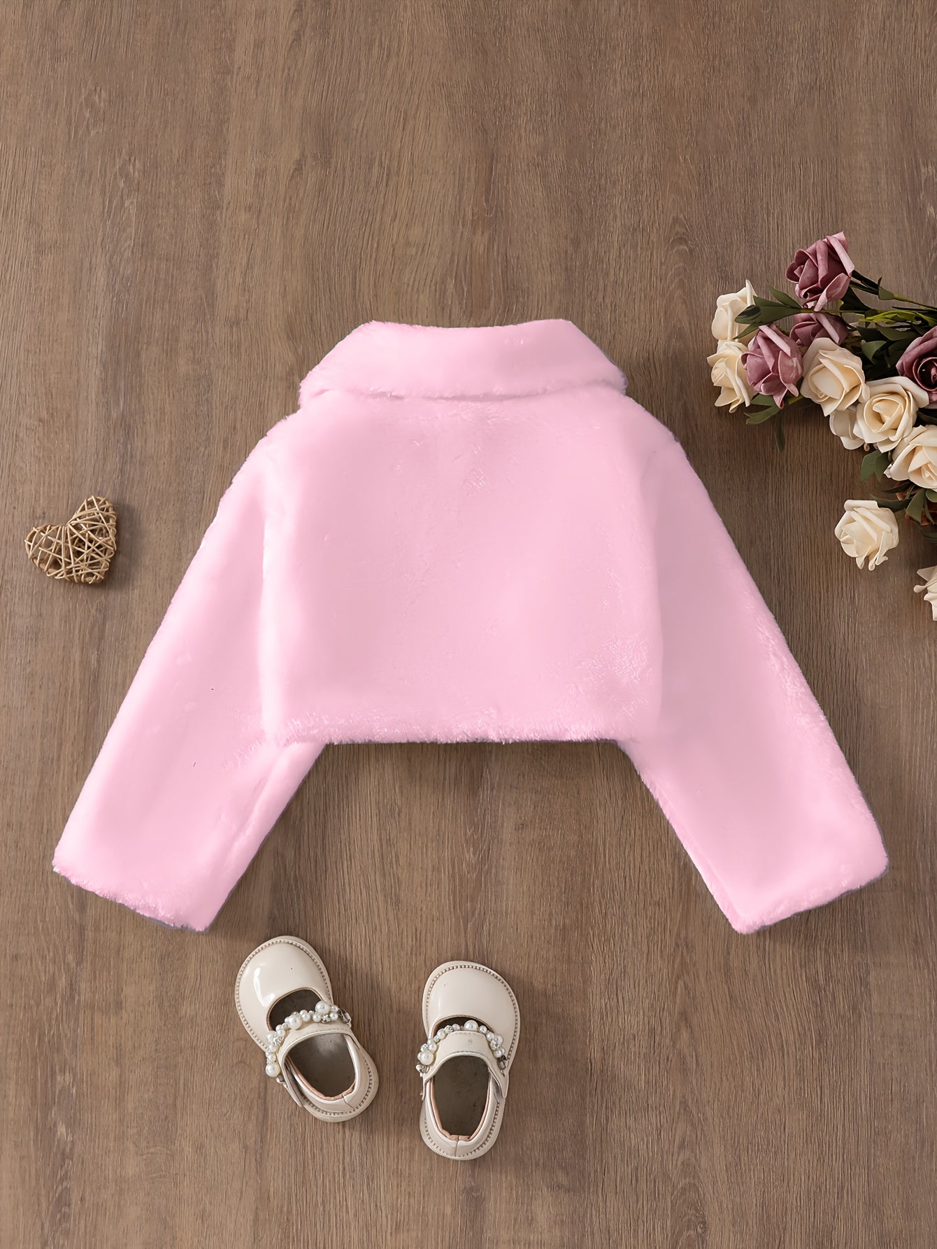 Châle Cardigan Cape pour Fille, à la Mode, Court, à Manches Longues, en Tissu Pelucheux de Couleur Unie, Veste Cardigan d'Hiver Chaude, Vêtement d'Extérieur Cardigan Décontracté, Élégant et Simple