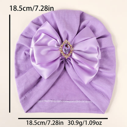 Chapeau mignon à nœud pour automne et hiver, chapeau souple élastique uni, idéal pour un usage quotidien et décoration de fêtes, cadeau parfait, unisexe