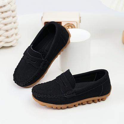 1 Paire de Mocassins à Semelle Souple Faciles à Enfiler Confortables pour Filles et Garçons Style Britannique Rétro Faciles à Porter Nouveauté Chaussures Individuelles Douces Confortables Non Abrasives