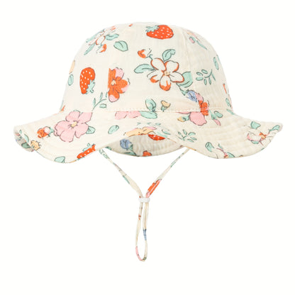1pc Chapeau de pêcheur doux et mignon pour bébé, bonnet doux et absorbant la transpiration, convient pour une utilisation quotidienne et à l'extérieur, nouveau chapeau de pêcheur printemps été, styles multicolores disponibles