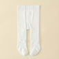 1 leggings pour bébé fille en dentelle de couleur unie avec nœud, idéal pour les anniversaires, les fêtes et le quotidien
