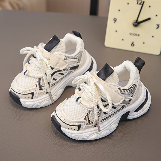 Chaussures de sport décontractées légères pour garçons, style mesh respirant, durables, adaptées au printemps et à l'automne
