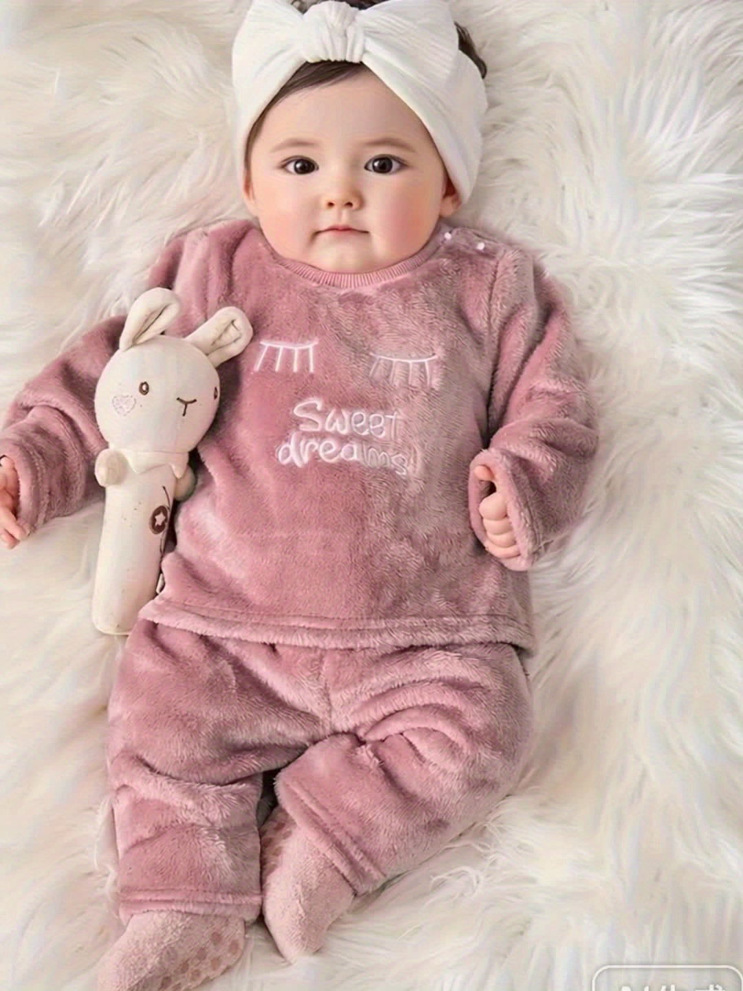 Ensemble Hiver Confortable et Polyvalent pour Filles : Haut à Col Rond Doux avec Imprimé Lettres + Pantalon Élastique, Vêtements Tendance, Idéal pour l'Extérieur