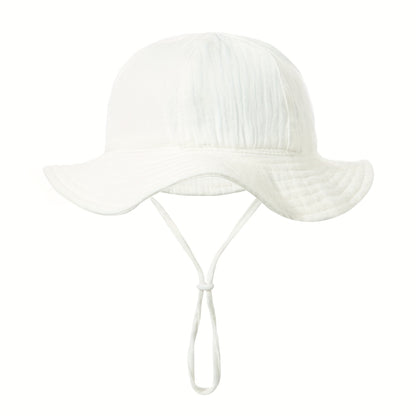 1pc Chapeau de pêcheur doux et mignon pour bébé, bonnet doux et absorbant la transpiration, convient pour une utilisation quotidienne et à l'extérieur, nouveau chapeau de pêcheur printemps été, styles multicolores disponibles