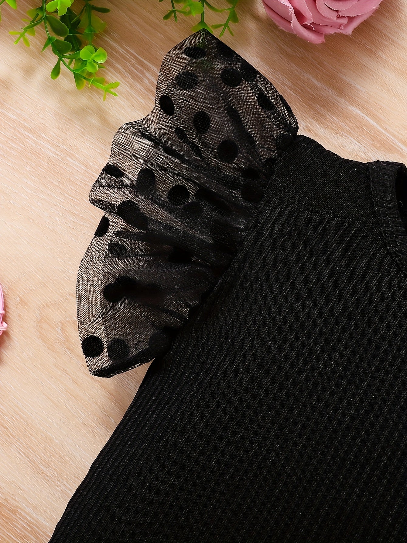 Combinaison Décontractée pour Bébé Fille Été Européen et Américain, Rayures Unies + Manches en Dentelle, Tendance et Confortable, Idéale pour l'Extérieur