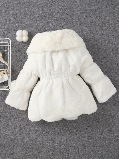 Veste polaire épaisse et chaude à revers pour filles, mode automne-hiver, avec doublure douce - Veste épaisse et chaude à fermeture éclair intégrale, vêtement d'extérieur d'hiver confortable en polaire lavable en machine, convient pour un usage quotidien