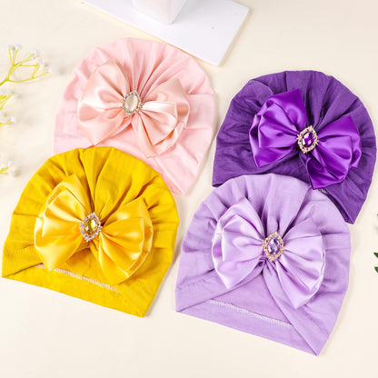 Chapeau mignon à nœud pour automne et hiver, chapeau souple élastique uni, idéal pour un usage quotidien et décoration de fêtes, cadeau parfait, unisexe