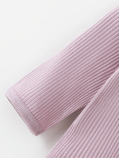 Nouvelle combinaison sans pantalon pour bébé, en tissu côtelé confortable qui protège le ventre et la peau, et respirant. Facile à changer les couches, convient aux bébés de 0 à 18 mois à porter à la maison toute l'année, parfaite pour l'extérieur