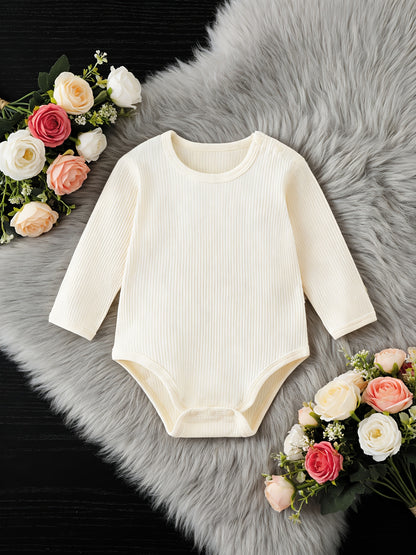 Nouvelle combinaison sans pantalon pour bébé, en tissu côtelé confortable qui protège le ventre et la peau, et respirant. Facile à changer les couches, convient aux bébés de 0 à 18 mois à porter à la maison toute l'année, parfaite pour l'extérieur