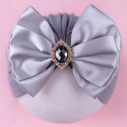 Chapeau mignon à nœud pour automne et hiver, chapeau souple élastique uni, idéal pour un usage quotidien et décoration de fêtes, cadeau parfait, unisexe