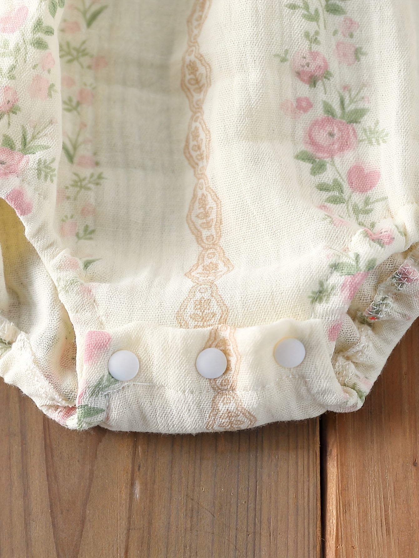 Bébé fille, mignon imprimé floral à manches longues avec col et taille à volants - Tissu tissé respirant doux, design rose clair et blanc, parfait pour le printemps et l'automne, tenue bébé fille, vêtements d'automne pour bébé, vêtements élégants pour béb