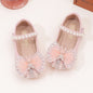 Chaussures de princesse pour fille, nouveau style automne-hiver, ballerines élégantes à nœud papillon papillon pour petites filles, chaussures uniques à semelle souple et cristaux pour enfants