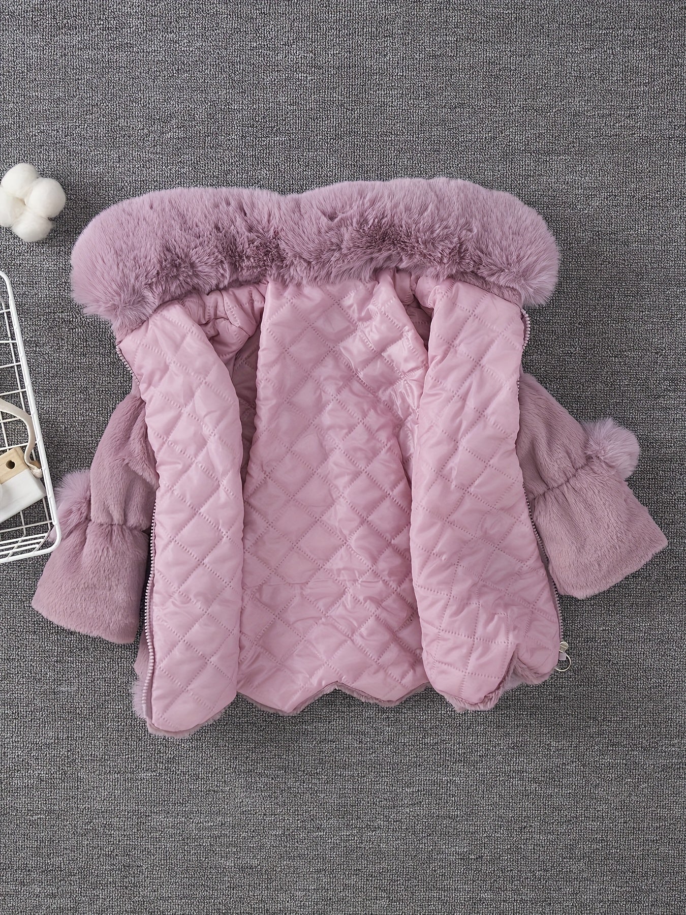 Veste polaire épaisse et chaude à revers pour filles, mode automne-hiver, avec doublure douce - Veste épaisse et chaude à fermeture éclair intégrale, vêtement d'extérieur d'hiver confortable en polaire lavable en machine, convient pour un usage quotidien