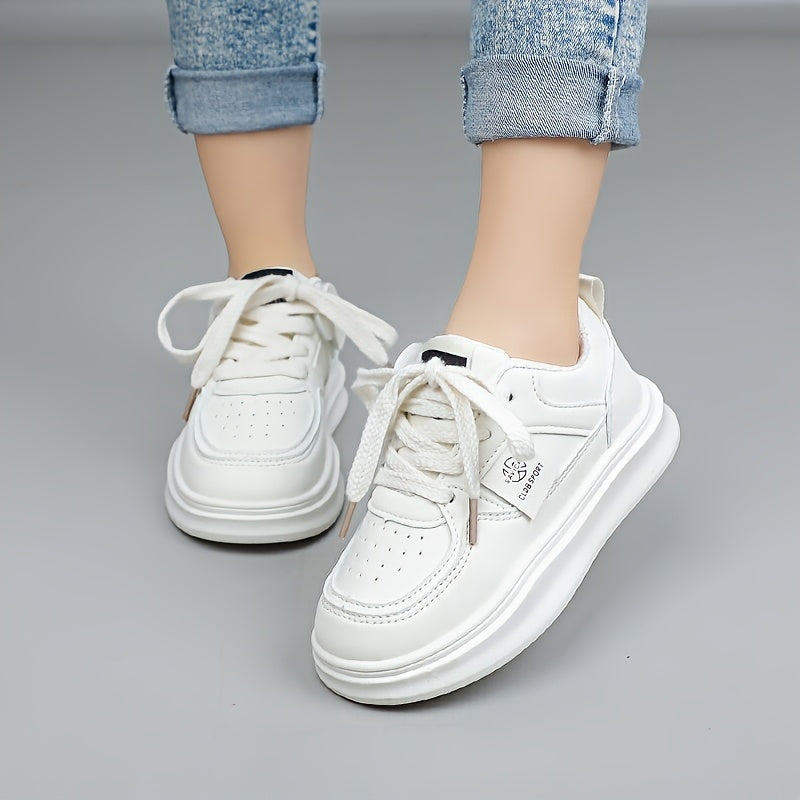 Chaussures de sport respirantes pour adolescents, chaussures basses unisexes décontractées avec une semelle en caoutchouc souple, parfaites pour les activités de plein air au printemps et en automne pour filles