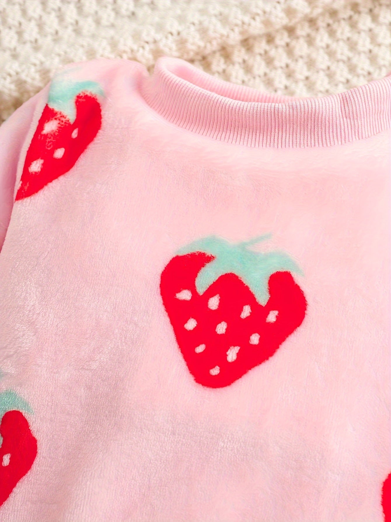 Costume en Flanelle Épaisse à la Mode pour Enfants pour Filles, Ensemble Deux Pièces pour Automne et Hiver, Nouveau Style de Sous-vêtements pour Enfants