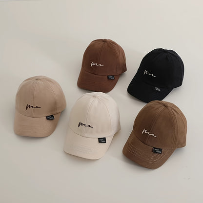 Casquette de bébé Printemps Automne Style Fin Baseball Chapeau de soleil Décontracté Tous les tenues Brodé Casquette de baseball Mignon Chapeau de soleil pour tout-petits Convient pour les jeux quotidiens en plein air Anniversaire Convient pour 2-4 ans Ci
