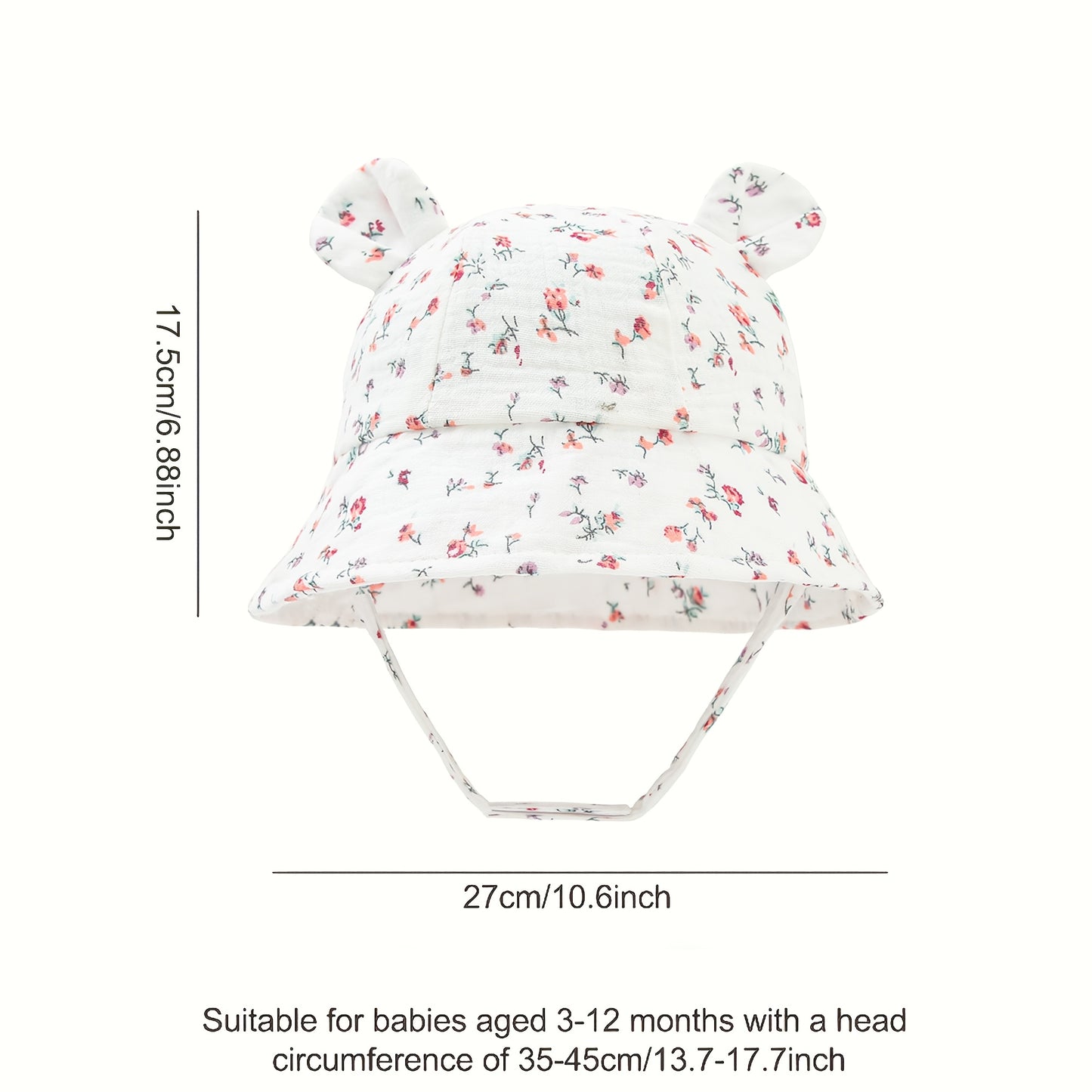 Chapeau de soleil d'été pour bébé 0-1 an, casquette pare-soleil pour bébé, chapeau de pêcheur, chapeau de soleil respirant pour nourrisson, chapeau de plage d'extérieur, 3-12 mois, garçons et filles, casquette décontractée imprimée