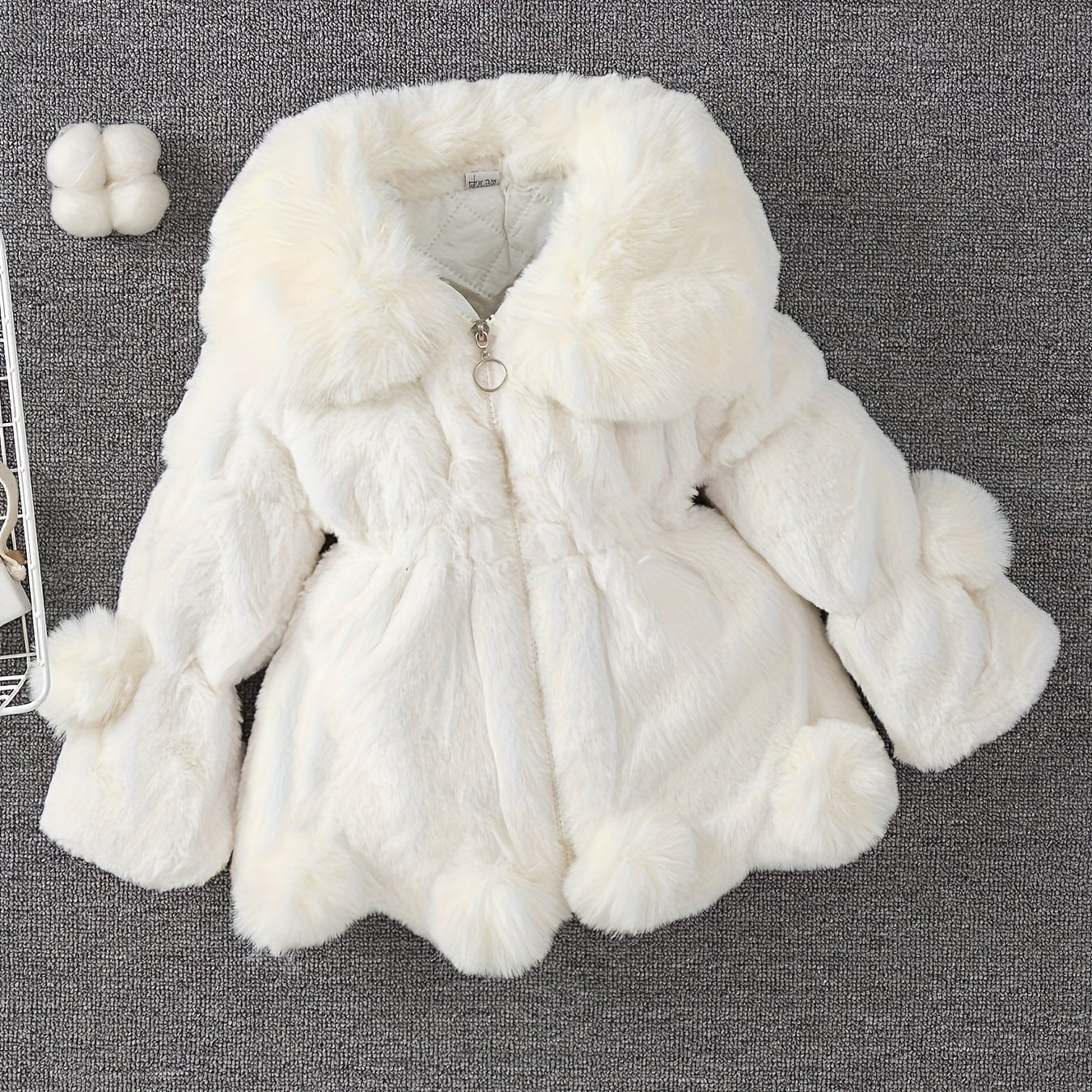 Veste polaire épaisse et chaude à revers pour filles, mode automne-hiver, avec doublure douce - Veste épaisse et chaude à fermeture éclair intégrale, vêtement d'extérieur d'hiver confortable en polaire lavable en machine, convient pour un usage quotidien