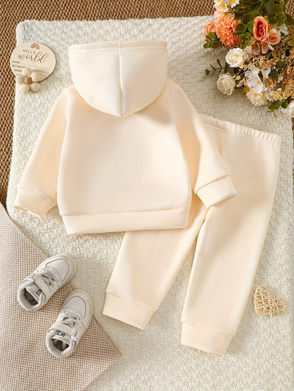 Ensemble sweat à capuche et pantalon imprimé à fleurs coupe trapèze pour bébé fille, automne et hiver, une tenue à la mode et décontractée pour filles, adaptée aux loisirs en plein air, aux rassemblements et à la photographie, un cadeau pour enfants, parf