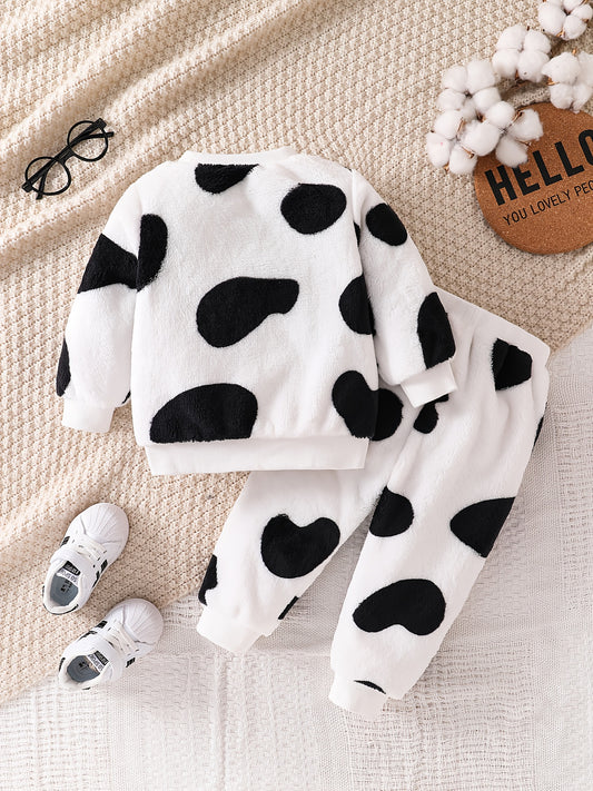 Cow Print Polka Dot Set