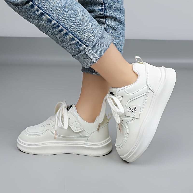 Chaussures de sport respirantes pour adolescents, chaussures basses unisexes décontractées avec une semelle en caoutchouc souple, parfaites pour les activités de plein air au printemps et en automne pour filles