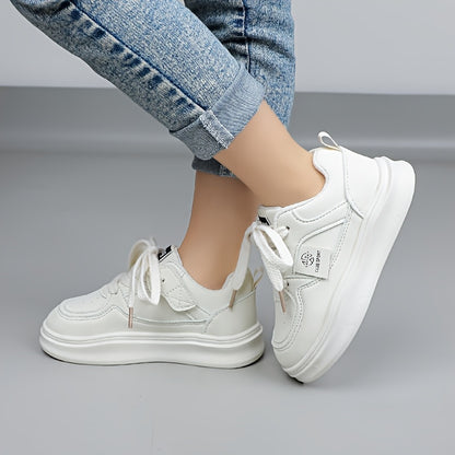 Chaussures de sport respirantes pour adolescents, chaussures basses unisexes décontractées avec une semelle en caoutchouc souple, parfaites pour les activités de plein air au printemps et en automne pour filles