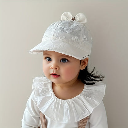 1 Chapeau de Pêcheur pour Bébé, Chapeau Seau  Solaire Printemps et Été, Design Mignon Léger et Respirant pour Filles, Idéal pour Voyages en Plein Air et Rassemblements, Convient aux Bébés de 6 à 24 Mois